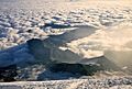 Burroughs Mountain above sea of clouds