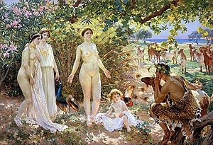 Judgment of Paris. 215 x 331 cm 1904 (Museo de Málaga)