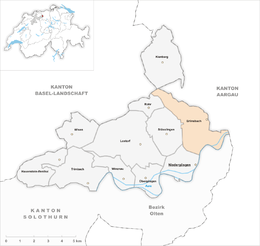 Erlinsbach – Mappa