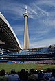 CN Tower vom Rogers Centre aus gesehen, Toronto