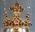 Crown on the bust of John the Baptist, c. 1370, St. Johann-Baptist church, Aachen