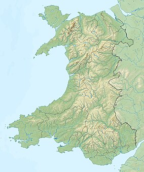 Map showing the location of Llantrisant Common and Pastures