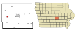 Location of Colfax, Iowa