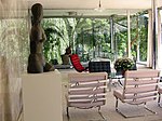 Interior of Villa Tugendhat with sculpture by Wilhelm Lehmbruck (foreground, left)