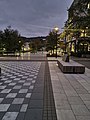 Union Street Bridge at dusk - University of Otago. April 2023