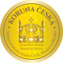 Logo Koruny České (monarchistické strany Čech, Moravy a Slezska)