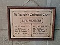 Life Members of St. Joseph's Cathedral Choir. April 2023