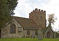 St Mary's Church. Earliest parts 7th-century with brick-built crenellated tower from the early 16th century, restoration in 1893