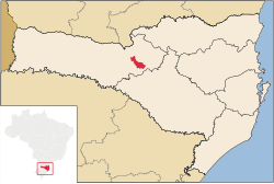 Location of Videira