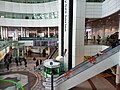 Terminal 2 interior escalator, seen from the upper level