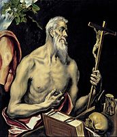 Saint Jerome by El Greco, c. 1605 – c. 1610.