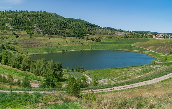 Former mine La Découverte in Decazeville, Aveyron, France.