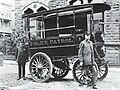 Frank Loomis with his motorized paddy wagon