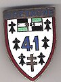 Insigne régimentaire du 41e régiment d’infanterie (1945 - 1999)