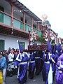 Sábado Santo - Procissão da Solidão de María - San Pedro Apóstol - Congregación de Nazarenos de Zipaquirá.