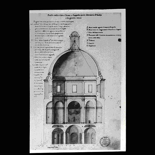 File:Progetto per la cupola del duomo di Montefiascone, 1673 - Archivio Accademia delle Scienze Torino, Millon 49 19 248.jpg