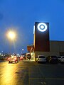 The outside entrance of the Target store at Shoppers World Brampton (store #3668).