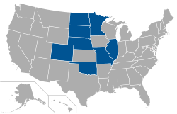 Location of teams in