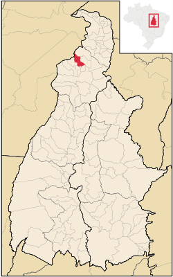 Location in Tocantins state