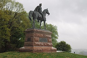 Statue af Anthony Wayne ved Valley Forge