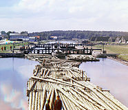 Basses al Canal de Pere el Gran. Ciutat de Shlisselburg