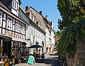 Das Sterbehaus von Christian Dietrich Grabbe, heute Grabbecafe in der Altstadt von Detmold, Kreis Lippe