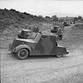 Beaverette cars, Bren gun carriers and motorycles of 53rd Battalion The Reconnaissance Corps during manoeuvres at Ballykinlar in Northern Ireland, 19 June 1941.