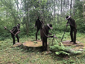 En kvarnstens födelse, vid Minnesfjället