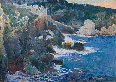 Cala Encantada (Majorca) (circa 1901). 86.5 × 121 cm. Museu Nacional d'Art de Catalunya.