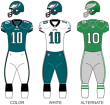 Description de l'image Philadelphia Eagles Uniforms (2023).png.