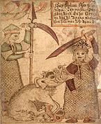 SÁM 66, 78v, Fenrir and Týr.jpg