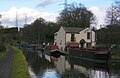 Hinksford Wharf, one of several important mooring places on this section of the canal.