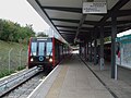 The bay platform at Mudchute DLR station opened in early October 2009.