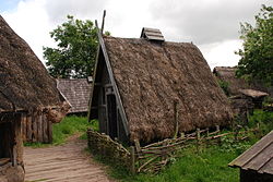 Viking house reconstruction at Murton Park.