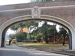 Gateway through Vatican walls, looking south