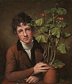 Rembrandt Peale, Rubens Peale with a Geranium (1801)