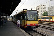 Albtal-Verkehrs-Gesellschaft Stadtbahn set in Pforzheimer Hauptbahnhof