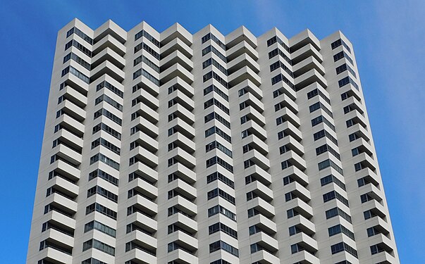 Condominium balconies, San Diego