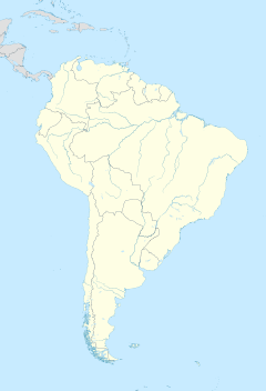 レシフェの位置（南アメリカ内）