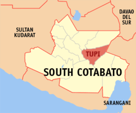 Tupi na Cotabato do Sul Coordenadas : 6°20'N, 124°57'E