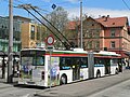 2005 wurde auch die Linie 118 noch mit Van Hool-Gelenkwagen bedient, hier Wagen 210