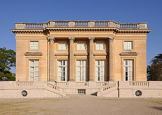 Facade of the Petit Trianon, Versailles, France, by Ange-Jacques Gabriel, 1764[168]