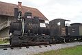 Zahnradlokomotive JŽ 97-028 im Eisenbahn­museum Ljubljana