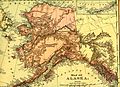 Image 2Alaska in 1895 (Rand McNally). The boundary of southeastern Alaska shown is that claimed by the United States before the conclusion of the Alaska boundary dispute. (from History of Alaska)