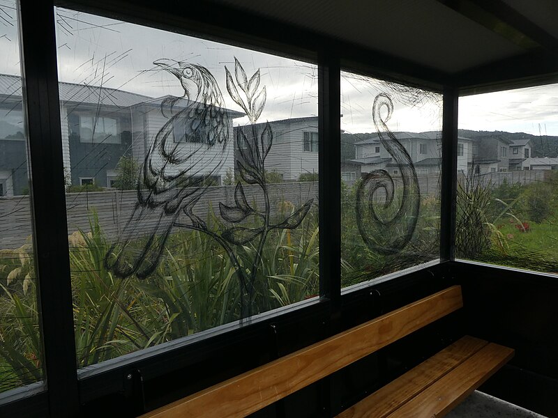 File:Bus Shelter-1120224, Wainuiomata, Wellington, New Zealand.jpg