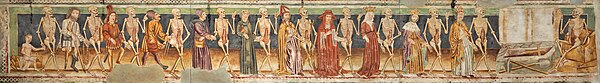 Slika:Dance of Death (replica of 15th century fresco; National Gallery of Slovenia).jpg