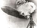 The LZ 129 Hindenburg a few seconds after catching fire