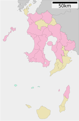 口永良部島の位置（鹿児島県内）