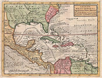 Eines der letzten Werke Molls: Karte der West Indies und der Karibik, 1732