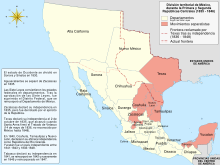 Mexico 1835-1846 administrative map-es.svg